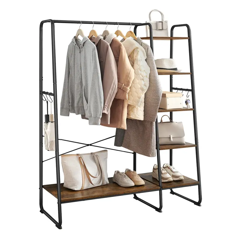 Perchero para ropa con zapatero