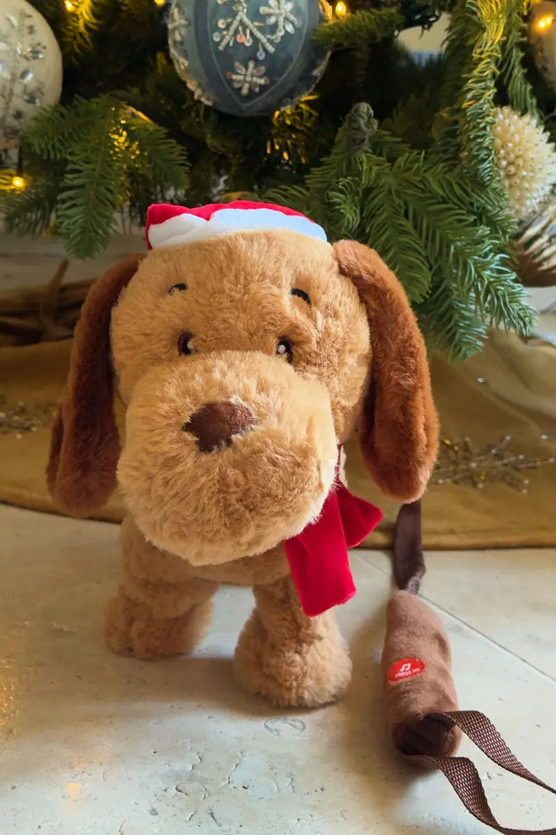 Perro Musical Navideño Con Movimiento