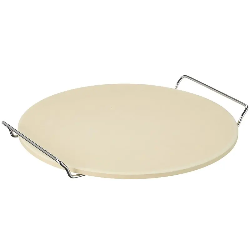 PIEDRA PARA PIZZA CON SOPORTE 33 CM