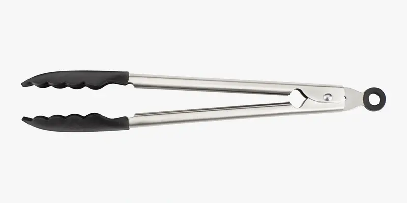 Pinza de cocina 300 mm de acero inox y silicona