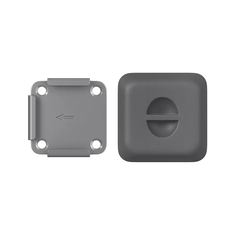 Placa Base para Poste de Toldo Lateral Gris