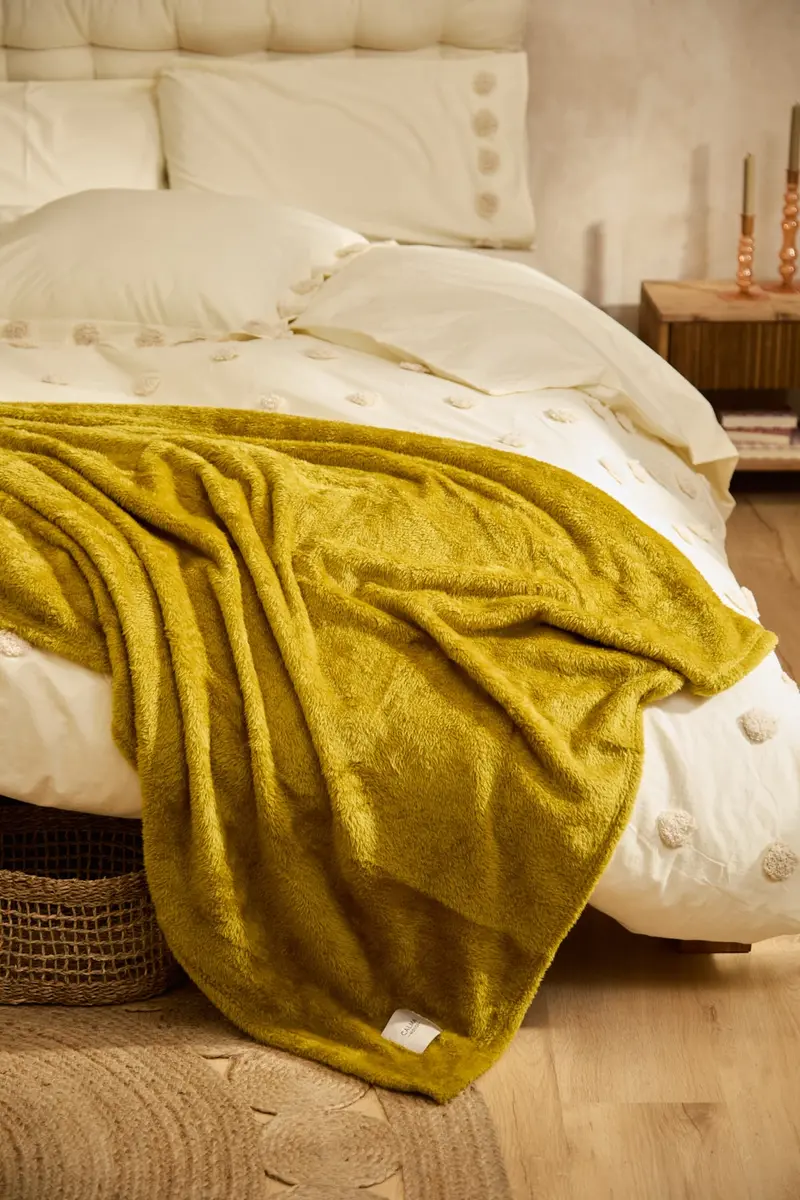 Plaid suave verde Pooh