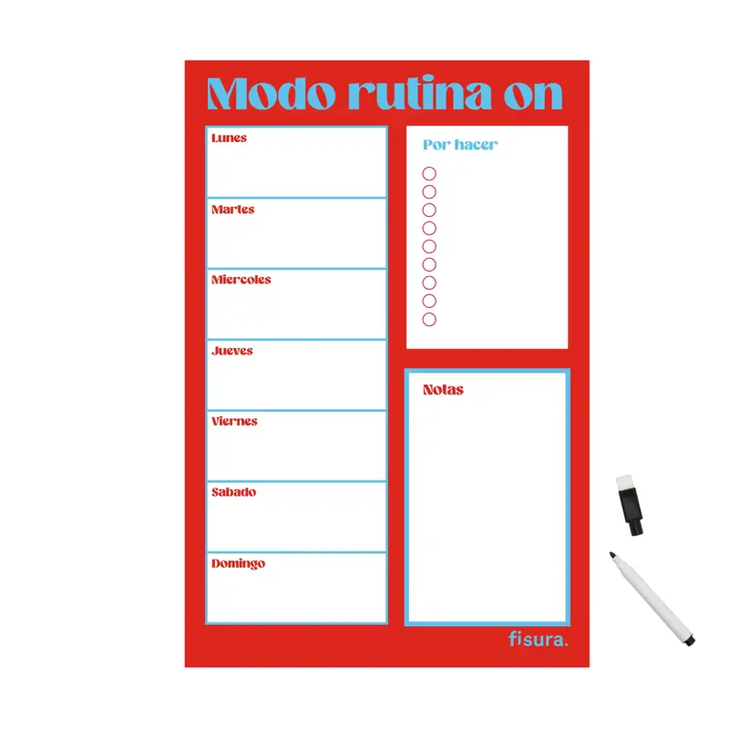 Planner magnético “Modo rutina on”
