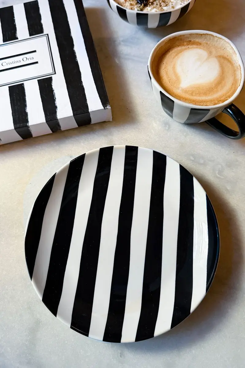 Plato Artesano Rayas Verticales Co