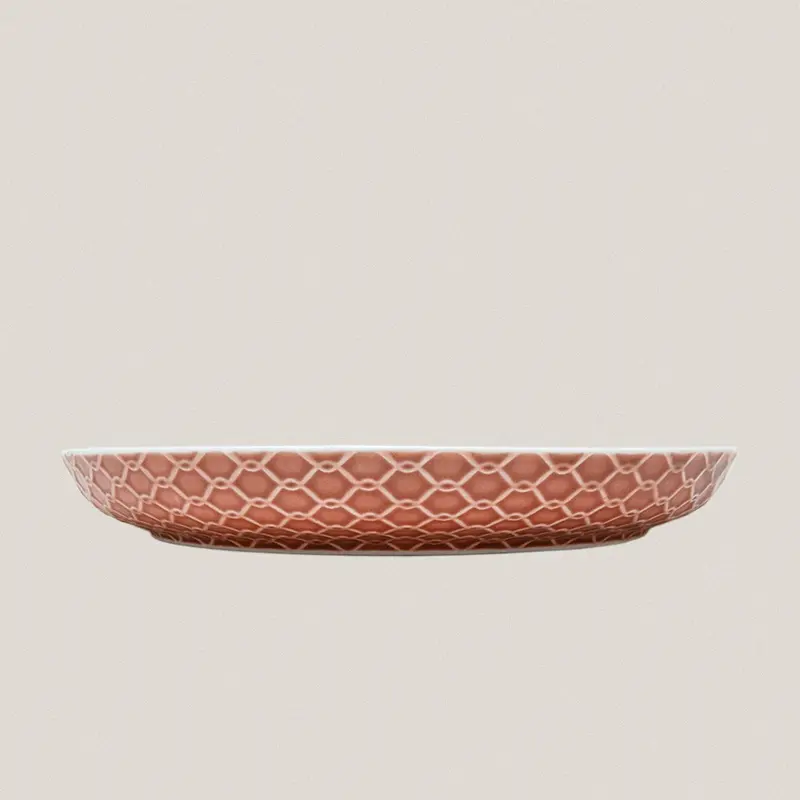 Plato Bol Gr. Rede Rosa Teja