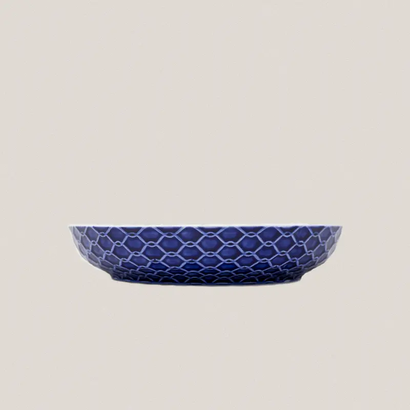 Plato Bol Pq. Rede Azul Cobalto
