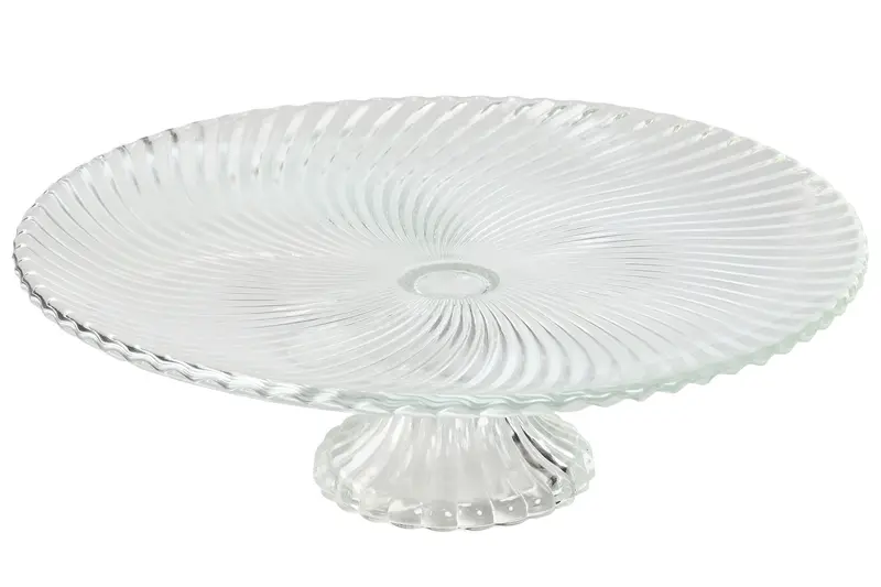 PLATO CRISTAL 31X31X9,5 RAYADO