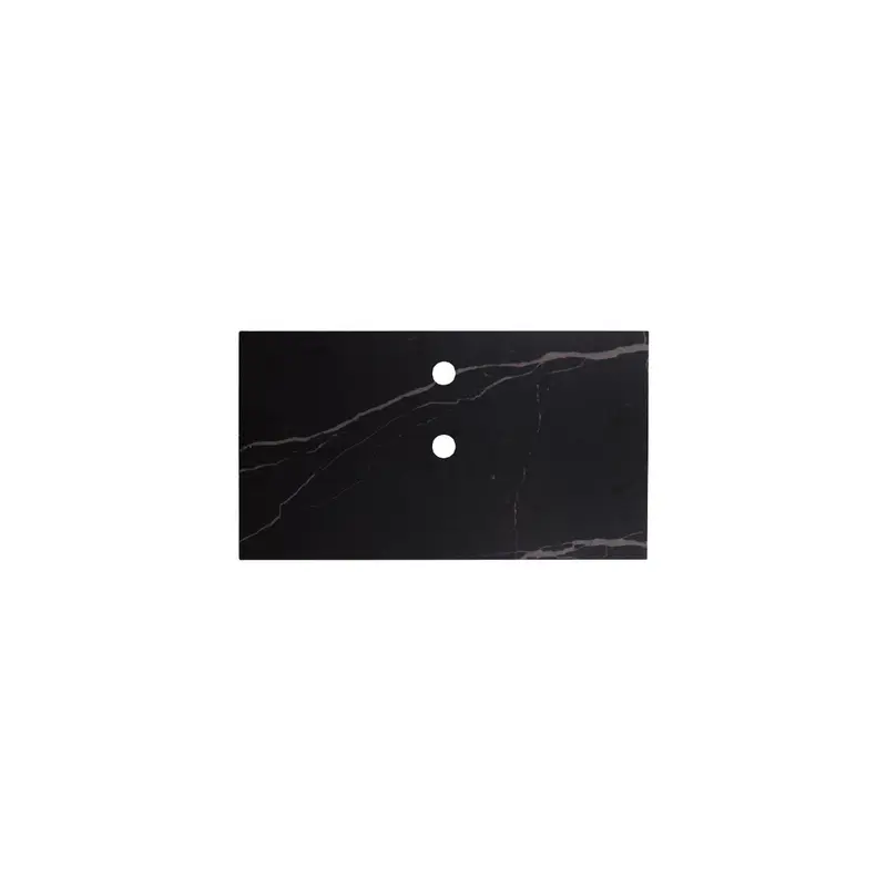 Plato de lavabo de cerámica Marcel - Negro - 80cm
