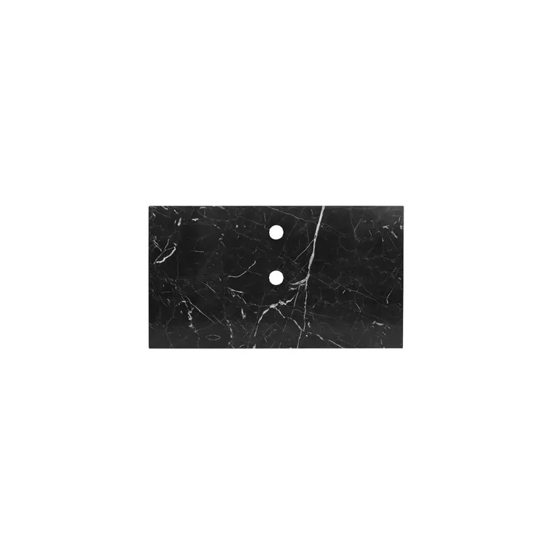 Plato de lavabo de mármol Marcel - Negro - 80cm