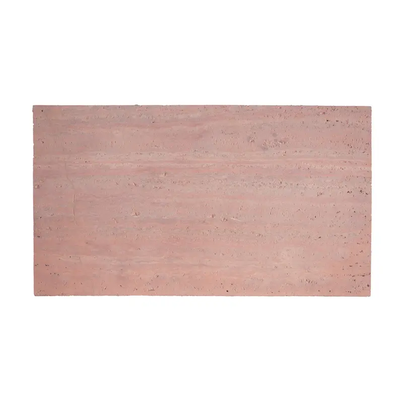 Plato de lavabo de travertino - Arenisca roja - Marcel - 80 cm