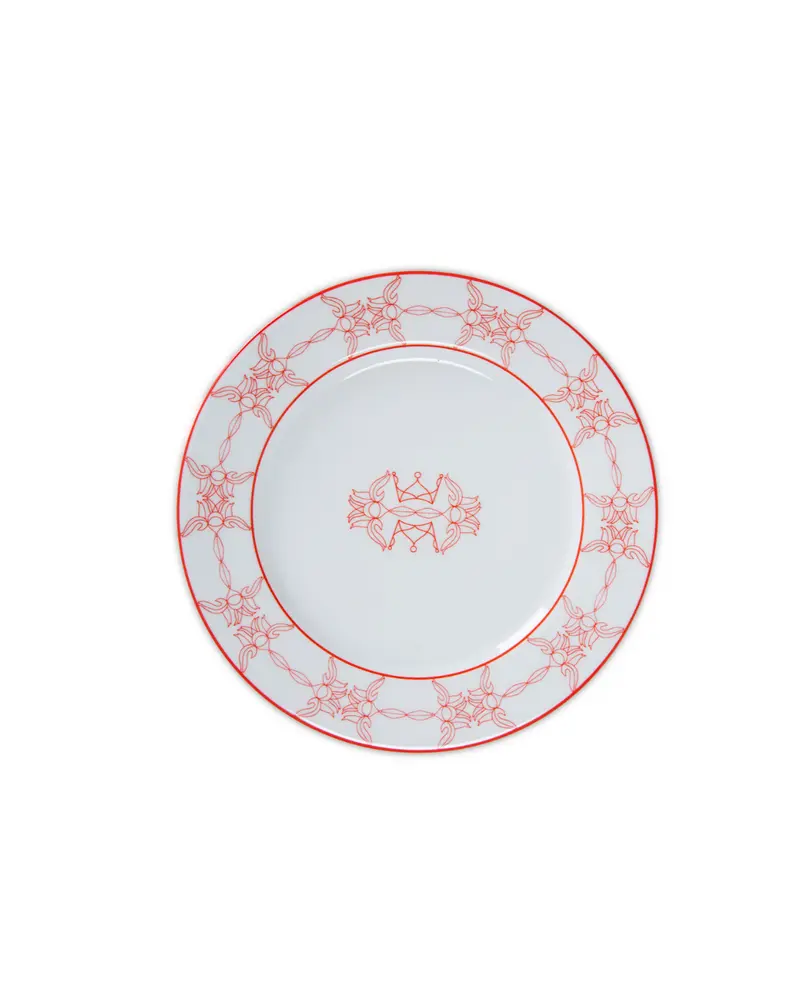 PLATO DE POSTRE AMAZONAS CORAL