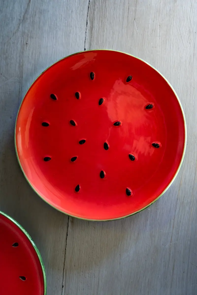 Plato De Postre Diseño Sandía