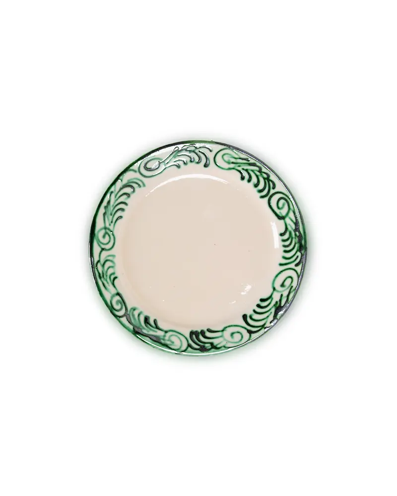 PLATO DE POSTRE ESPIGA VERDE