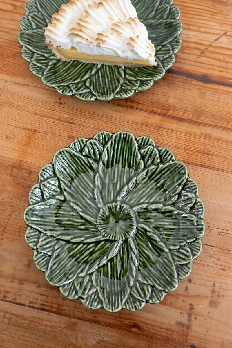 Plato De Postre Flor Alcachofa