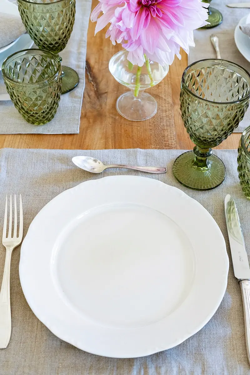 Plato Llano Blanco Con Relieve Co