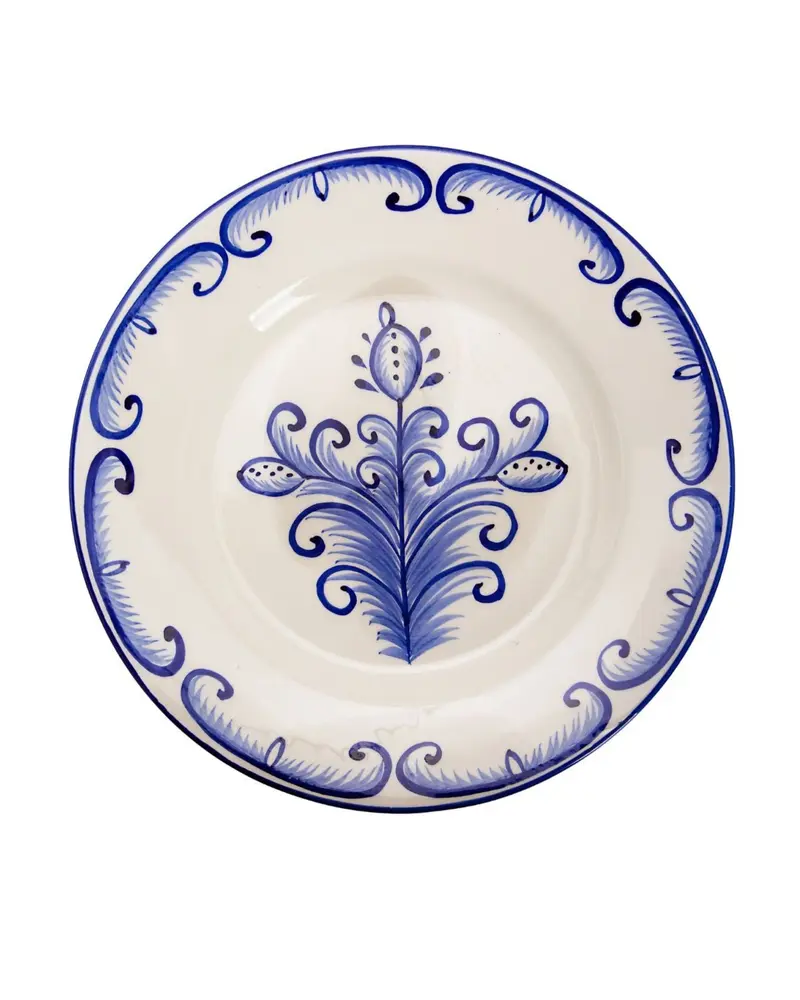 PLATO LLANO CLAVEL AZUL