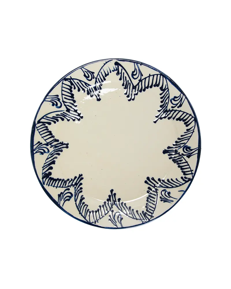 PLATO LLANO ESPIGA AZUL