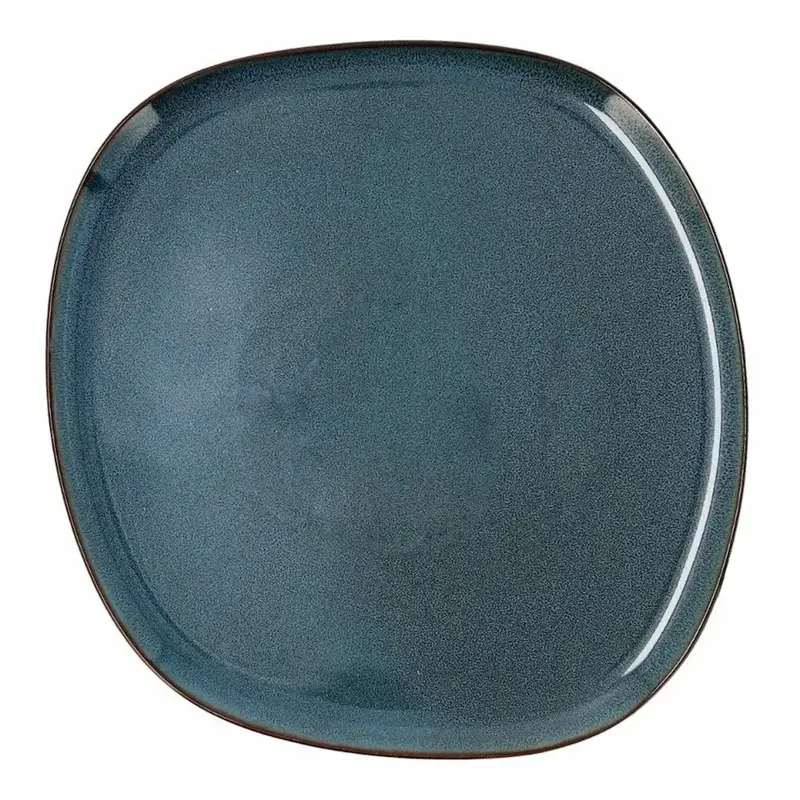 PLATO LLANO IRREG. 26,5X25,7CM AZUL IKONIC BID