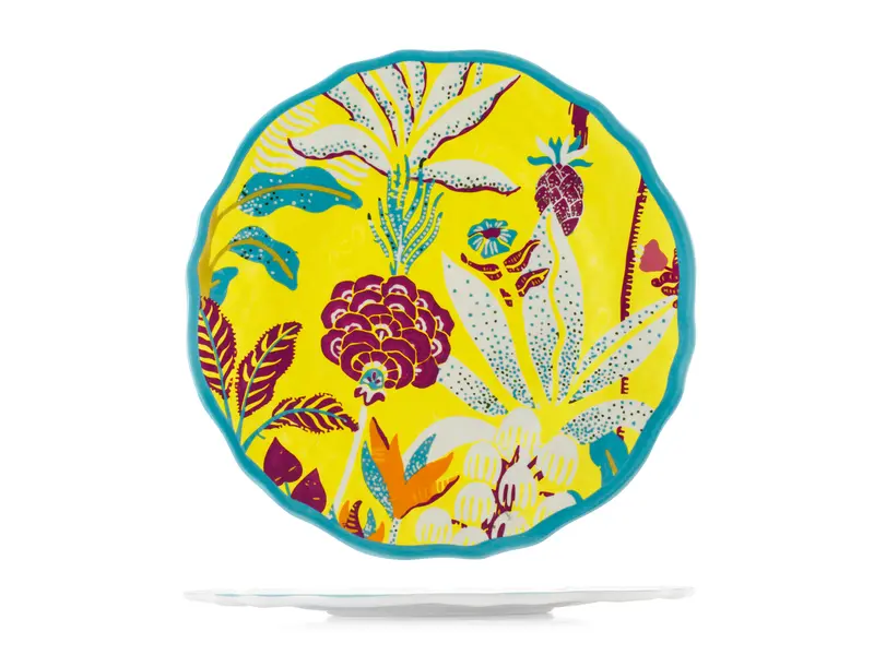 PLATO LLANO MELAMINA BLOSSOM 28 CM