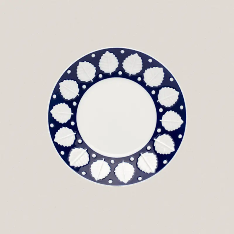 Plato Postre F73 Azul