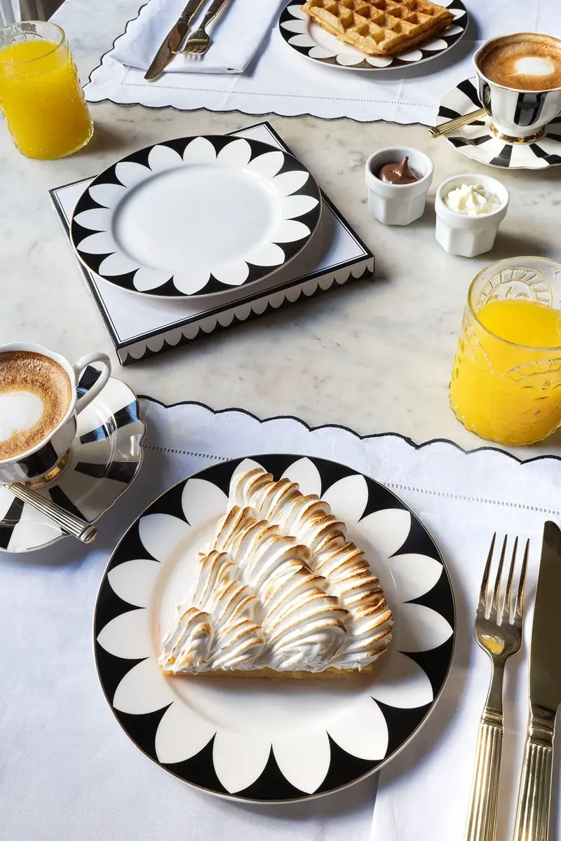 Plato Postre Ondas Cristina Oria