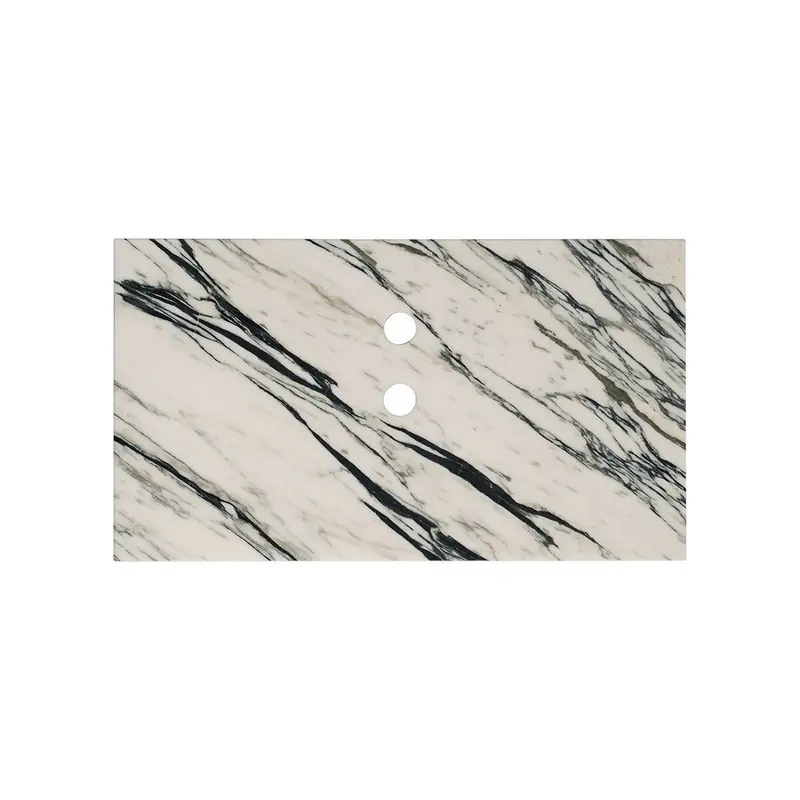 Plato superior Marcel Marble - Mármol azul/blanco - 80 cm