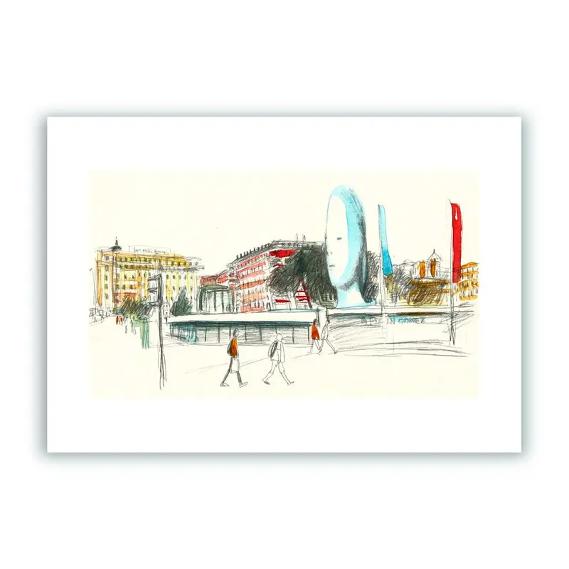 Plaza de Colón Impresión Giclée