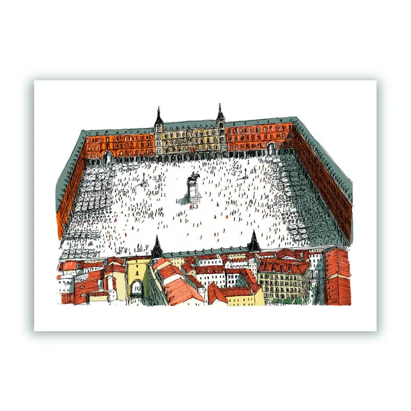 Plaza Mayor Impresión Giclée