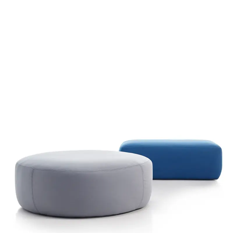 Pouf Geo Lisos Tapizado Antimanchas