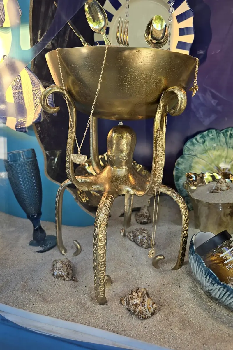 Pulpo Dorado De Decoración
