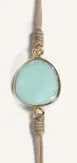 Pulsera Piedra 17-25Cm Az.