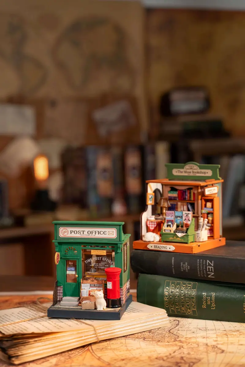 Puzzle 3D O Maqueta Con Diseño Librería