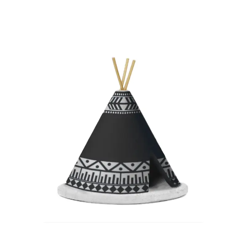 Quemador de Incienso Tipi Negro