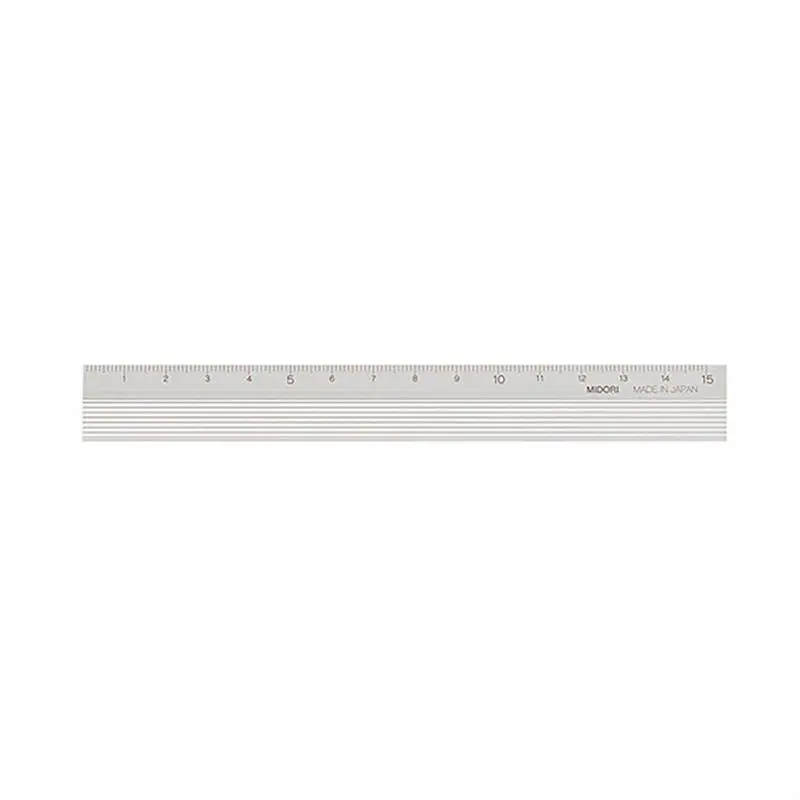 Regla de Aluminio 15cm Plateado