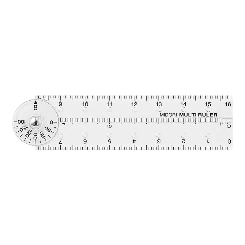 Regla Múltiple 16cm Transparente