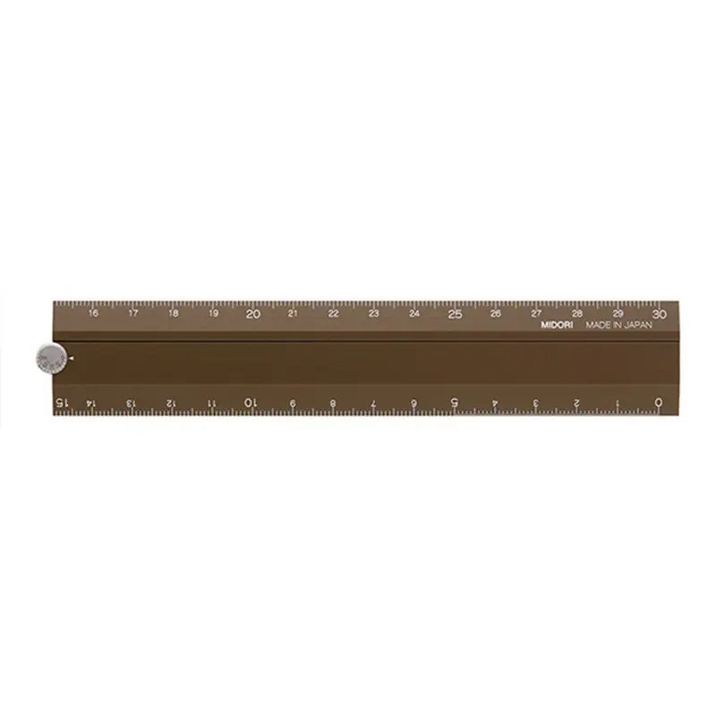 Regla Múltiple de Aluminio 30cm Marrón