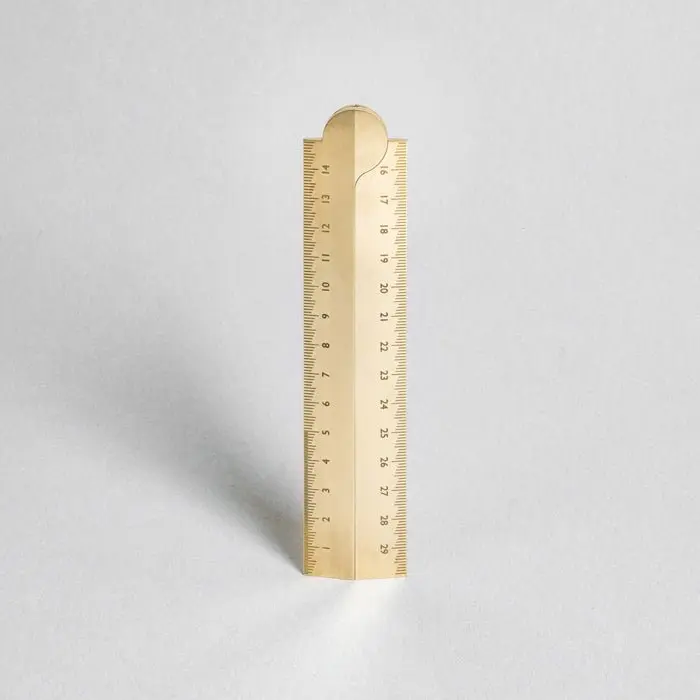 Regla Stria Plegable de latón