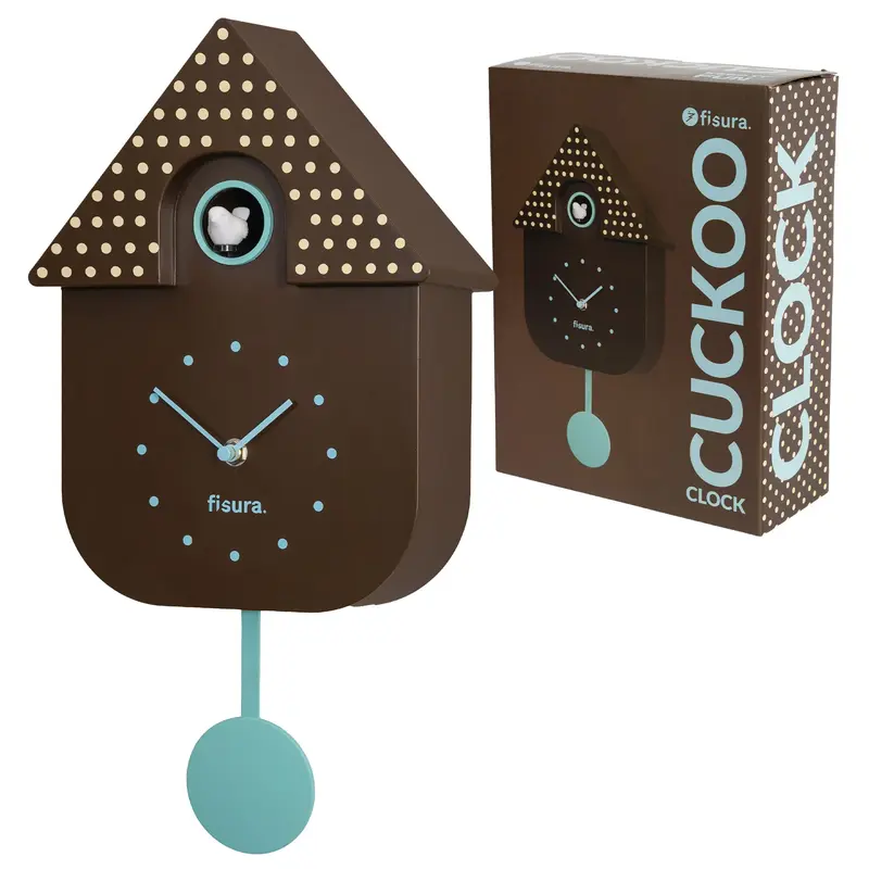 Reloj cuco casita lunares
