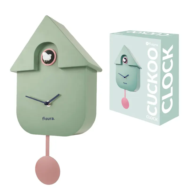 Reloj Cuco Casita Menta