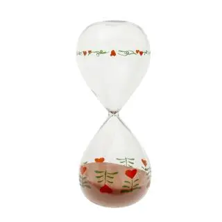 Reloj de arena rosa