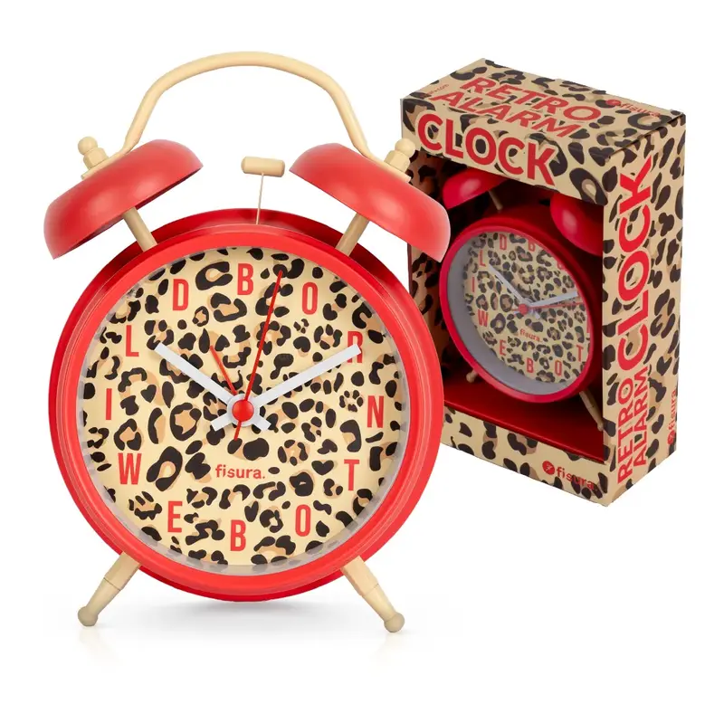 Reloj despertador retro “Leopardo”