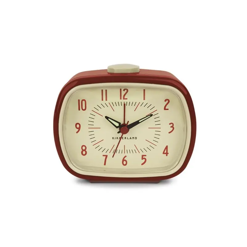 Reloj Despertador Retro Rojo