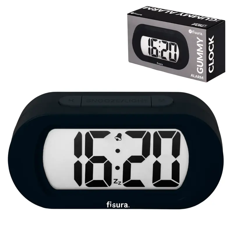 Reloj gummy negro