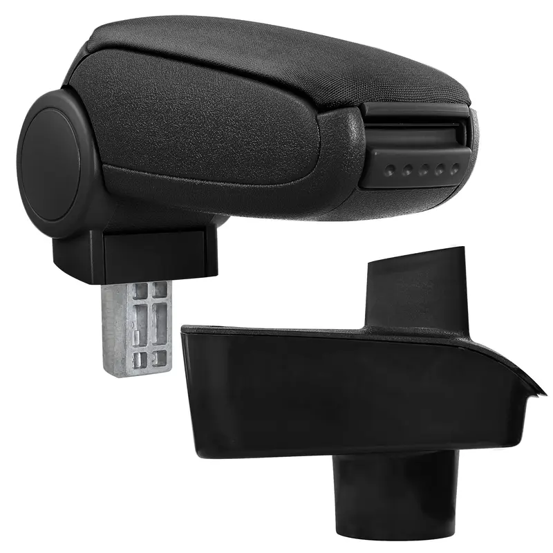 Reposabrazos central Ford Fiesta MK7 desde 2009 con compartimento de almacenamiento en varias versiones Negro pro.tec