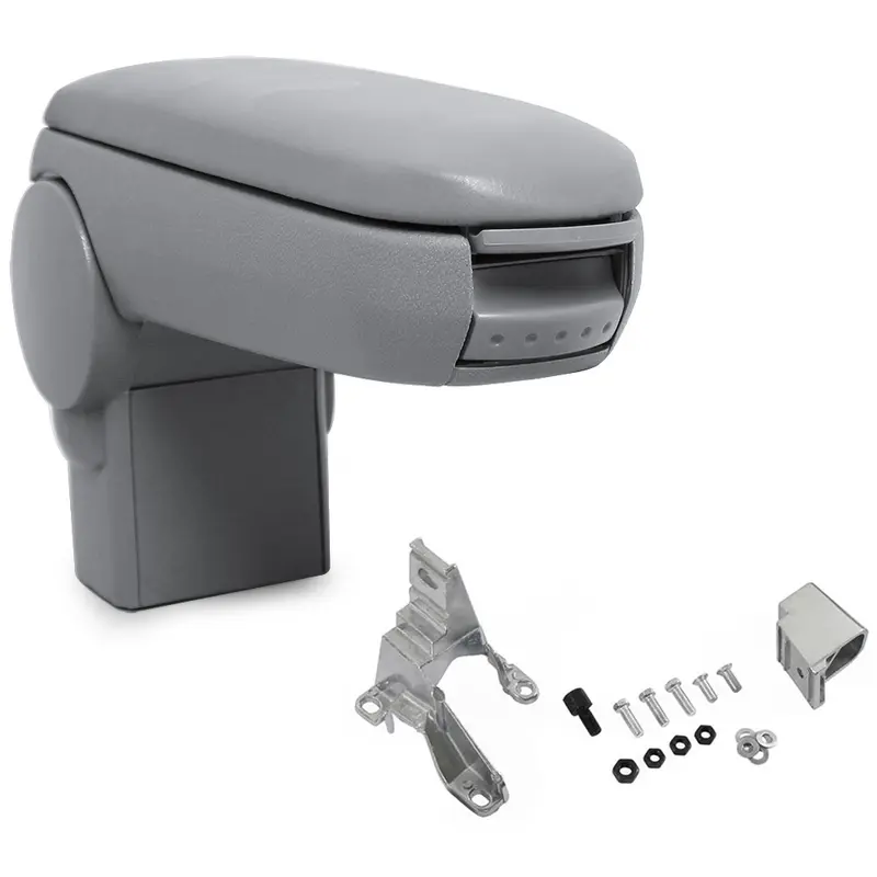 Reposabrazos central Skoda Octavia con compartimento de almacenamiento Cuero sintético Gris pro.tec