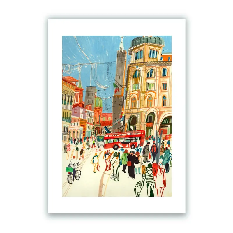 Rizzoli Street Bologna Impresión Giclée