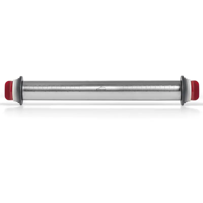 RODILLO AMASAR INOX CON ANILLAS 34 CM