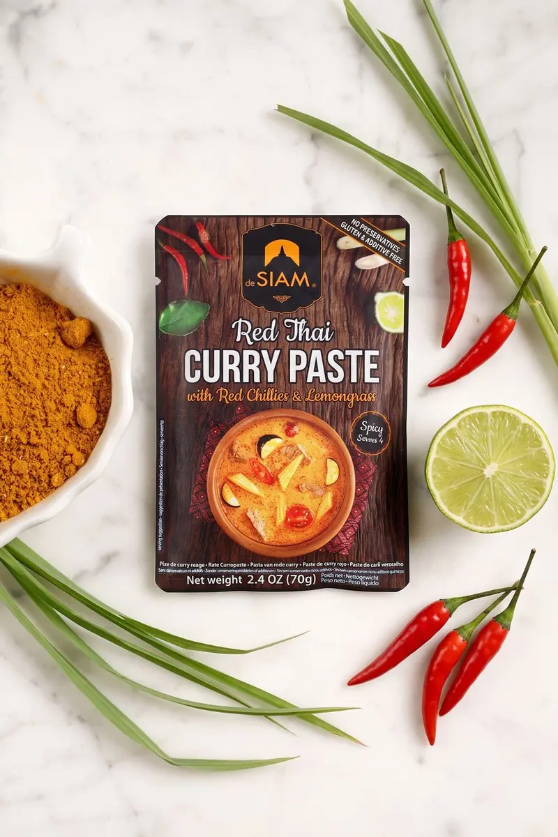 Salsa Curry Rojo Thai Para Dos Personas