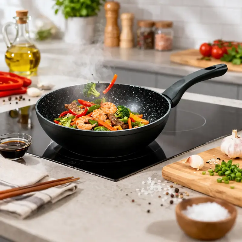 SARTEN WOK FULL INDUTION MARSILI 24 CM