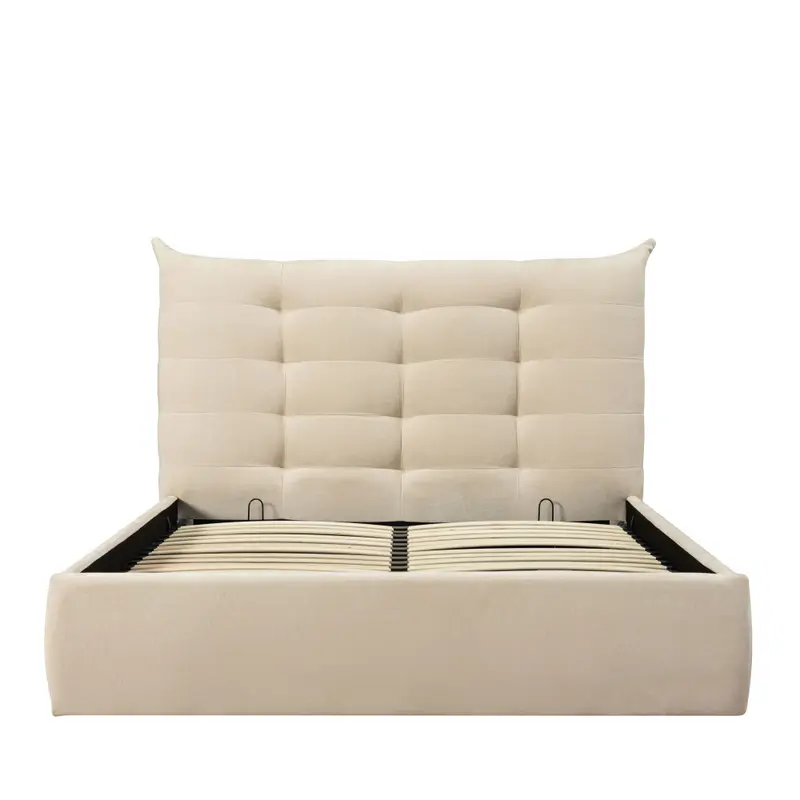 Serenita - Cama con arcón de tela 140x190cm